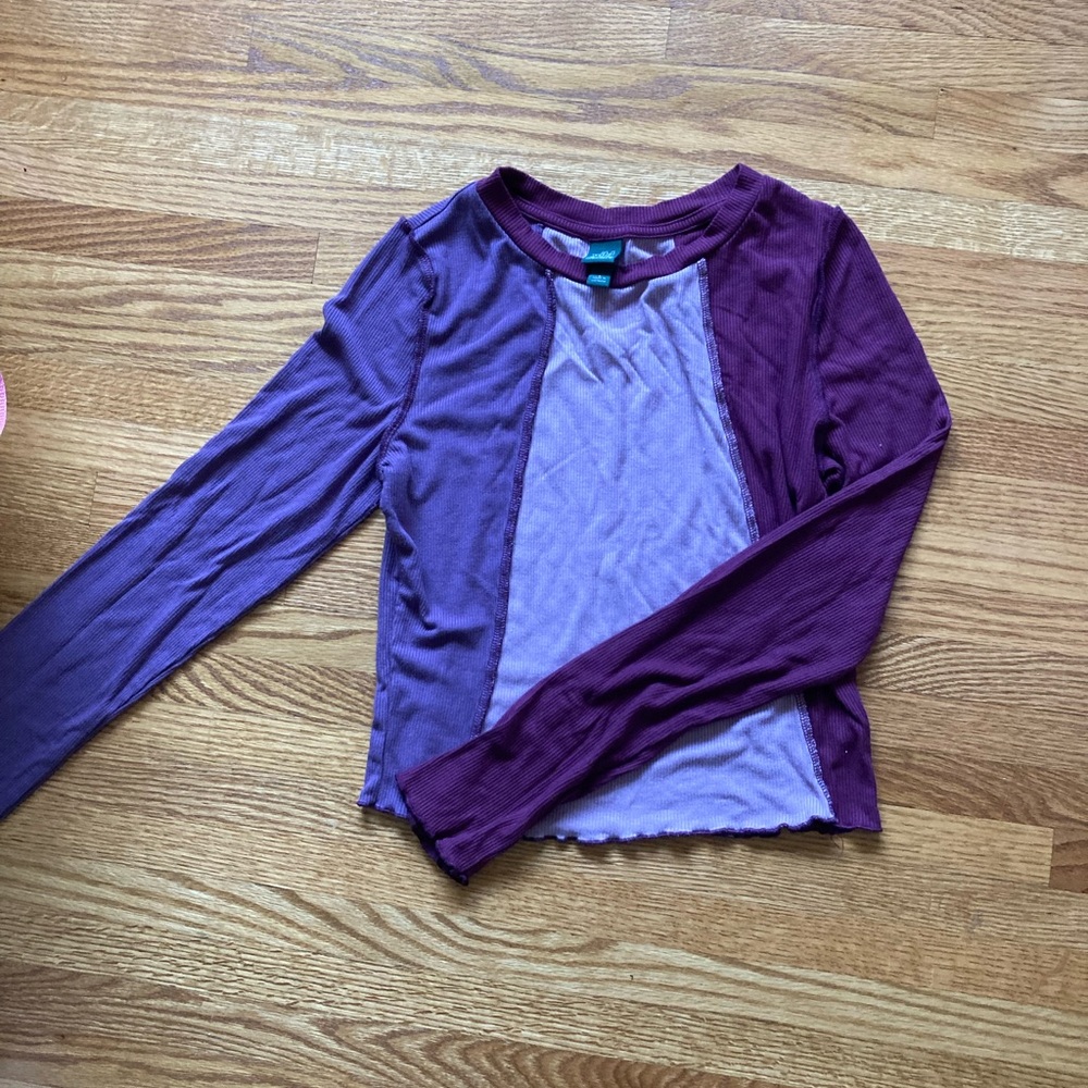 purple long sleeve